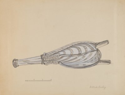 Fújtatósüveg, c. 1936. alkotó: Gertrude Lemberg