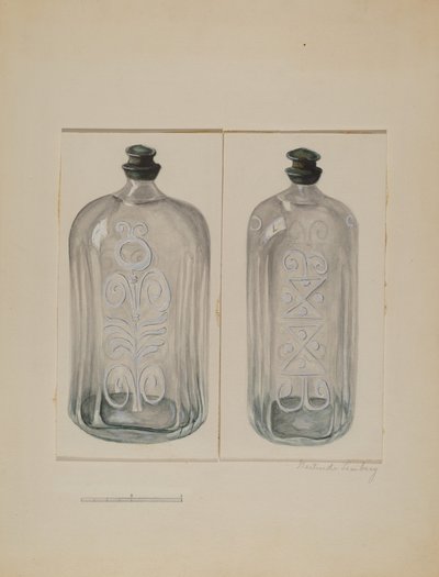 Szívélyes üveg, c. 1936. alkotó: Gertrude Lemberg