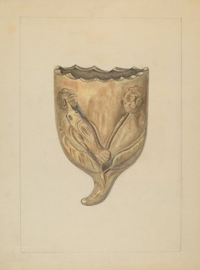 Fali zseb virágoknak, 19351942. alkotó: Gertrude Lemberg