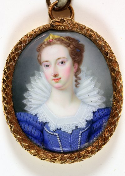Egy hölgy, akit Elizabeth Robinsonnak hívnak, Mrs. Montagu (zománc) alkotó: Gervase (attr.to) Spencer