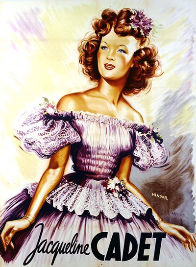 Jacqueline Cadet poszter (színes litho) alkotó: Geza Vandor