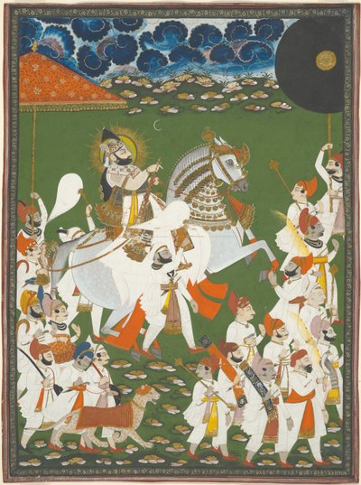 Maharana Bhim Singh körmenetben alkotó: Ghasi