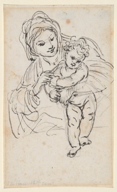 Madonna és gyermeke alkotó: Giacinto Calandrucci