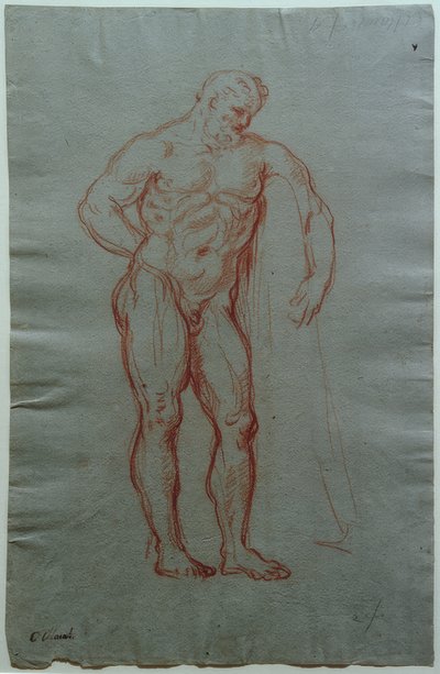 Tanulmány Farnese Hercules alakja után alkotó: Giacinto Calandrucci