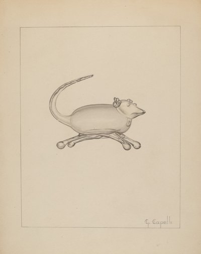 Egér, c. 1937. alkotó: Giacinto Capelli