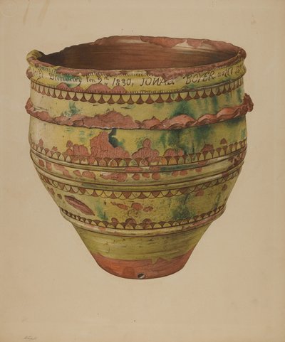 Viszlát. Német Jardiniere, 1939 körül. alkotó: Giacinto Capelli