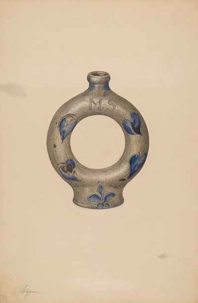 Gyűrűsüveg, c. 1940. alkotó: Giacinto Capelli