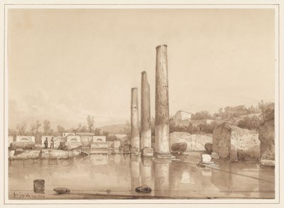 Pompeji romjainak látképe alkotó: Giacinto Gigante