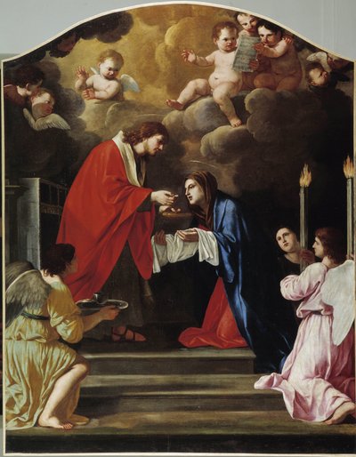 A Szűzanya közössége alkotó: Giacinto Gimignani or Gemignano