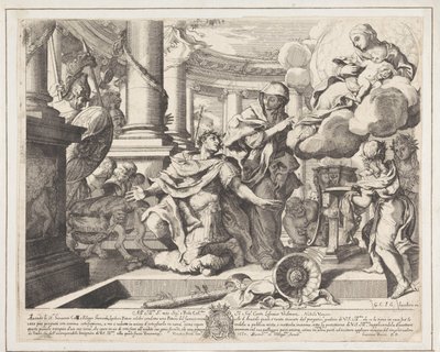 Augustus császár és a tiburtinus Szibilla alkotó: Giacomo Barri