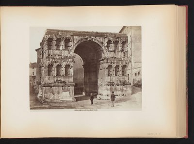 Janus diadalíve Rómában, Olaszországban Roma. Arco di Giano quadrifronte (cím a tárgyon) alkotó: Giacomo Brogi