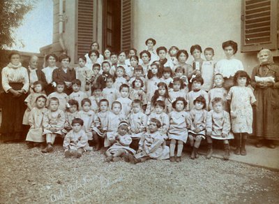Tartalékos gyermekei az „Italia Nuova” óvodában, 1915.09.20. (f/w fotó) alkotó: Giacomo Brogi
