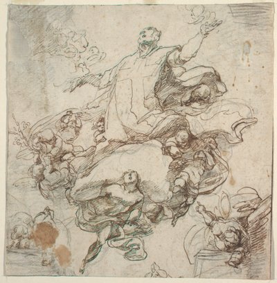Szent Filippo Neri dicsőítése alkotó: Giacomo Farelli