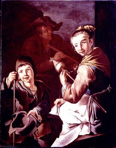 A fonó (olaj, vászon) alkotó: Giacomo Francesco Cipper