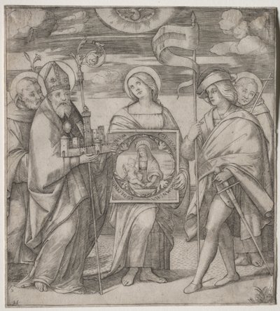 Bologna védőszentjei, c. 1515-1520. alkotó: Giacomo Francia