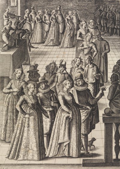 Partik vagy táncok ..., kb. 1610. alkotó: Giacomo Franco