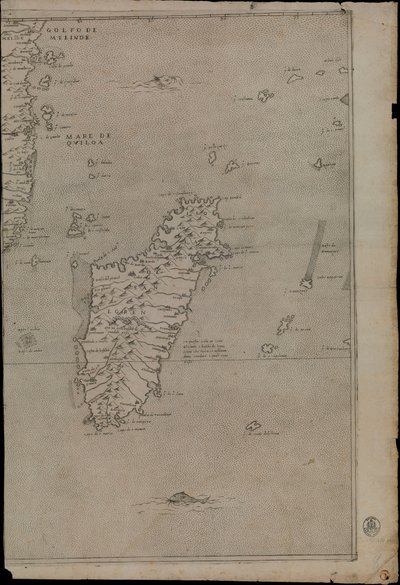 Afrika térképe alkotó: Giacomo Gastaldi