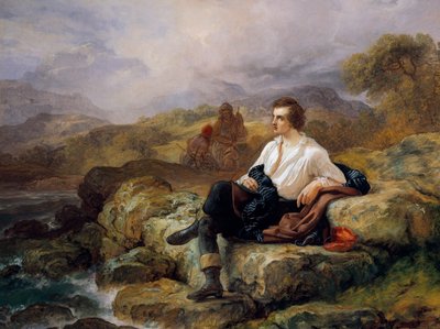 Lord Byron (1788-1824) a Görög-tenger partján, készítette Giacomo Trecourt (1812-1882), olaj, vászon alkotó: Giacomo Trecourt