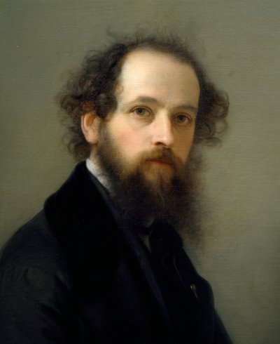 Giacomo Trecourt (1812-1882) önarcképe, olaj, vászon alkotó: Giacomo Trecourt