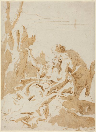 Angelica és Medoro alkotó: Giambattista Tiepolo
