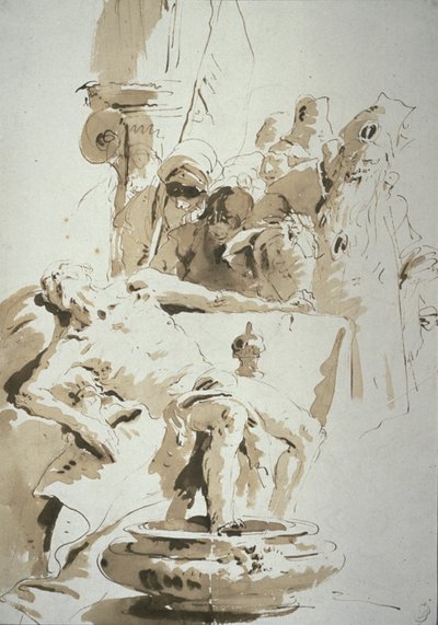 Fantasy Seneca haláláról alkotó: Giambattista Tiepolo