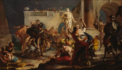 A szabin nők megerőszakolása, 1718-1719. alkotó: Giambattista Tiepolo