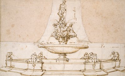 Tervezés egy szökőkúthoz, 16. század vége alkotó: Giambologna