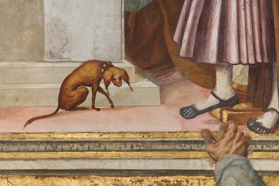 Középhajó, Ötödik északi szakasz, Templombemutató, Gian Francesco Bembo alkotó: Gian Francesco Bembo