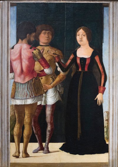 Brutus, Lucretia és Collatinus, 1490 körül (olaj és tempera, tábla) alkotó: Gian Francesco de