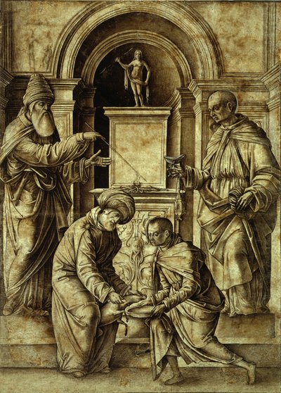 Áldozati jelenet alkotó: Gian-Francesco de Maineri