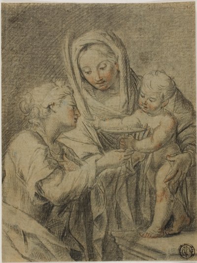 Szűzanya és gyermeke Szent Lucyval alkotó: Gian Girolamo Bonesi