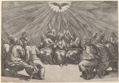 pünkösd alkotó: Gian Jacopo Caraglio after Raphael