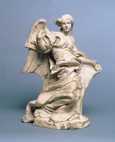 Féltérdelő angyal, 1673-74 (alacsony égetésű agyag) alkotó: Gian Lorenzo Bernini