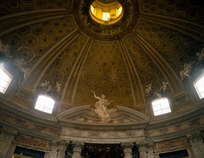 Belső kupola, Quirinal-i Szent András-templom, Gian Lorenzo Bernini építész (1598-1680), Róma, Olaszország alkotó: Gian Lorenzo Bernini
