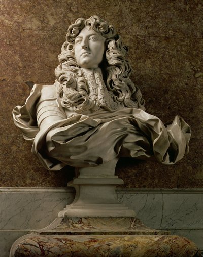 XIV. Lajos (1638-1715) arcképes mellszobra, 1665, (márvány) (lásd még: 154787) alkotó: Gian Lorenzo Bernini