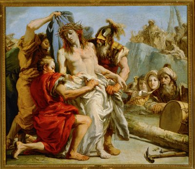 A Krisztus szenvedése: A köntös letépése alkotó: Giandomenico (1727-1804) Tiepolo