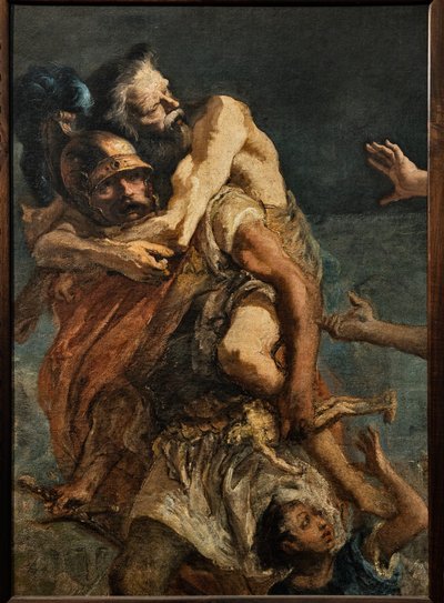 Aeneas, Anchises és Ascanius, 1773 körül (olaj, vászon) alkotó: Giandomenico (1727 1804) Tiepolo