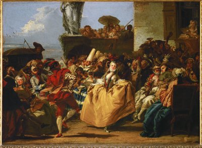 Karneváli jelenet ... alkotó: Giandomenico (1727 1804) Tiepolo