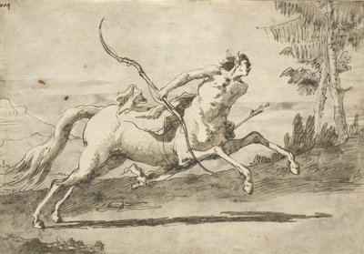 Vágtázó kentaur, 1755-65 körül alkotó: Giovanni Domenico Tiepolo