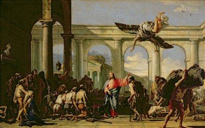 Jézus gyógyítja a bénultakat Bethesda tavánál, 1759 körül alkotó: Giovanni Domenico Tiepolo
