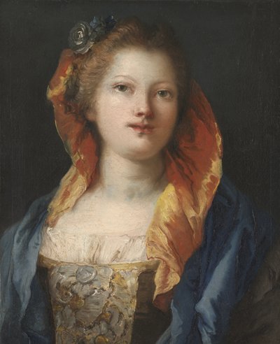 Női portré, 1762-70 alkotó: Giovanni Domenico Tiepolo