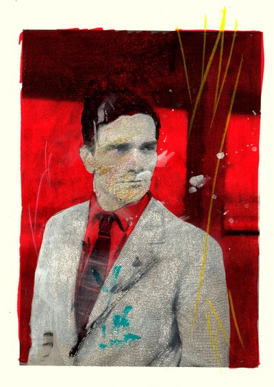 Pierpaolo Pasolini portréja, 2014 (vegyes technika) alkotó: Gianluca Costantini