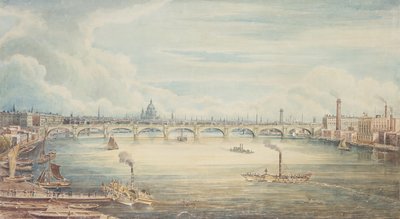 Hungerford Pier, 1837 (wc, papír) alkotó: Gideon Yates