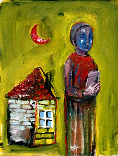 Levél, 2017, (olaj, papír) alkotó: Gigi Sudbury