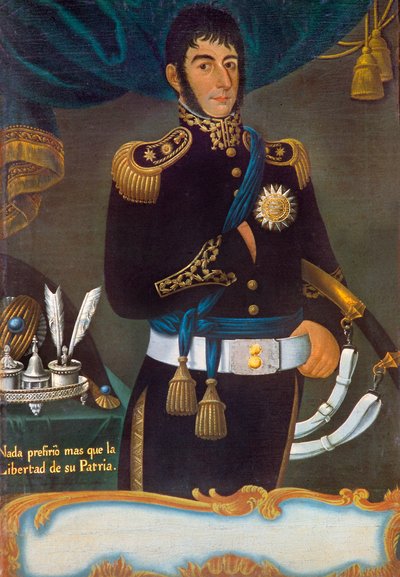Jose san Martin portréja alkotó: Gil de Castro
