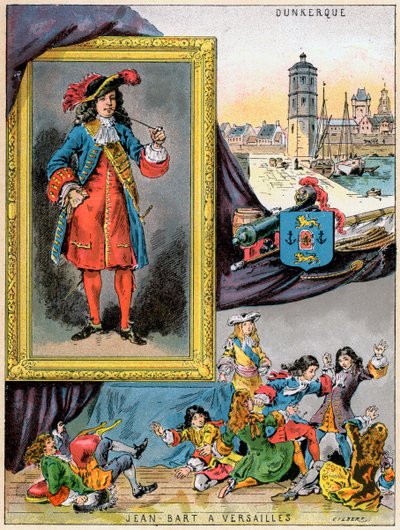 Jean Bart francia haditengerészet parancsnoka és közkatona, 1898 alkotó: Gilbert