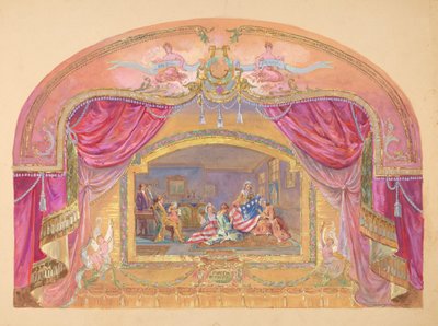 Színházi festmény, 19351942. alkotó: Gilbert Sackerman