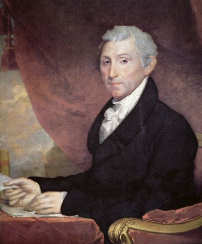 James Monroe (1758-1831) (színes litó) alkotó: Gilbert Stuart