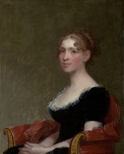 Mrs. Charles Davis (Eliza Bussey) (1783–1841), 1808–1809 körül (olaj, falemez) alkotó: Gilbert Stuart