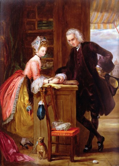 Yorick és a Grisette, Sternes A szentimentális utazásból (porcelán) alkotó: Gilbert Stuart after Newton